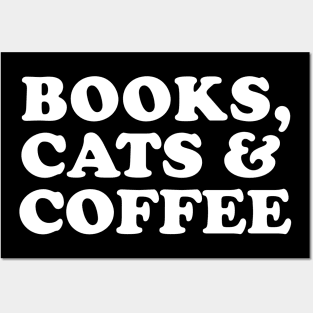Books, Cats & Coffee Lover Posters and Art